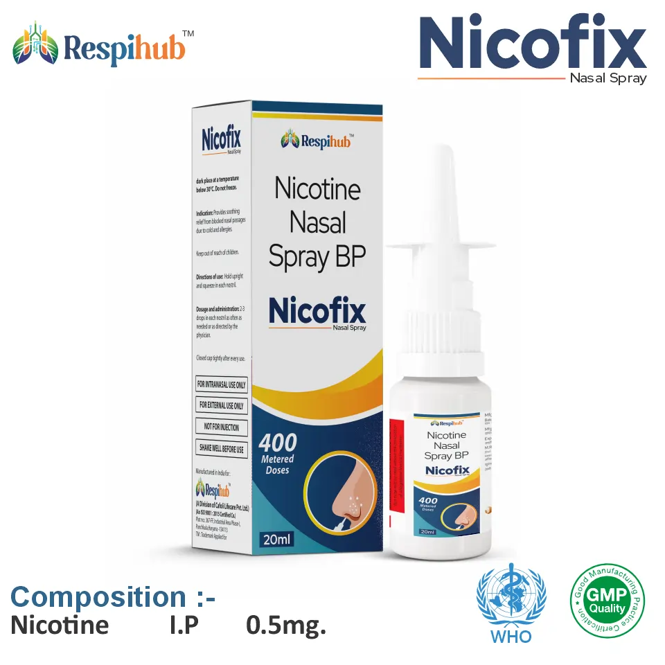 Nicofix Nasal Spray for PCD Pharma Franchise